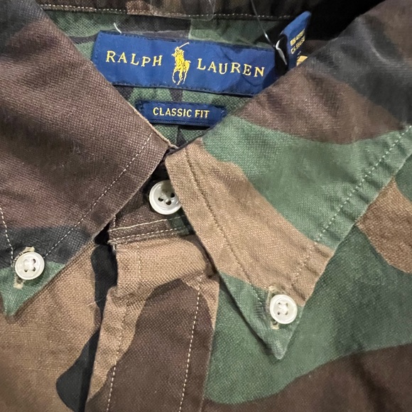 NWT Ralph Lauren Camouflage Button Down Shirt - Picture 3 of 4